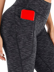 High Waist Bootcut Yoga Leggings with Pocket