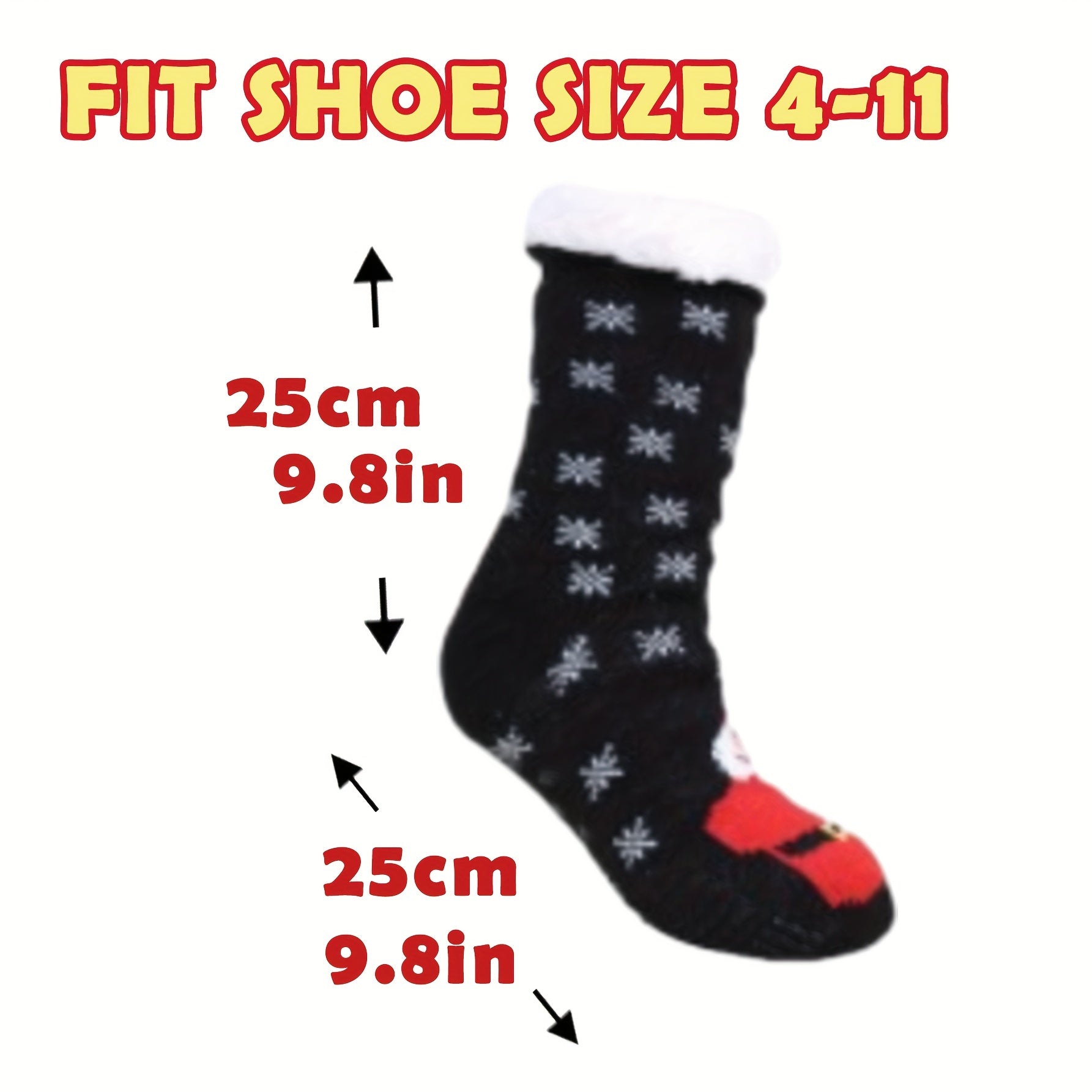 Warm Fuzzy Gripper Slipper Socks Cozy Sleep Winter Socks