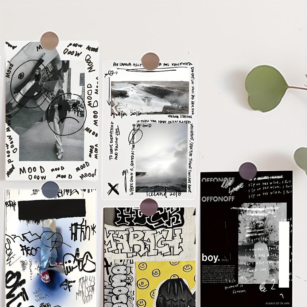 10pcs Graffiti Postcard DIY Wall Decoration Card