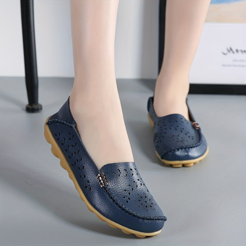 Women's Hollow Out Closed Toe Slip On Shoes
