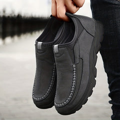 Men's Vintage Loafers Comfy Slip-On Walking Shoes