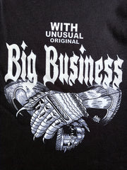 Men's Business Print Sports T-shirt Casual Stretch Round Neck Tee Shirt