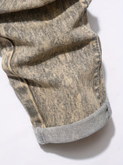 Men's Slim Fit Biker Jeans Distressed Stretch Denim Pants