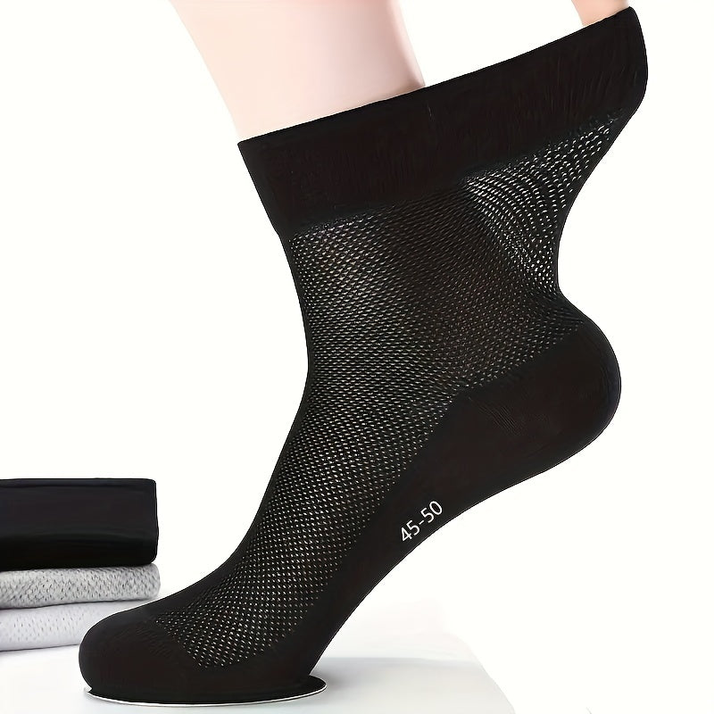 Solid Summer Thin Quarter Socks Breathable Sweat-absorbing Sports Socks