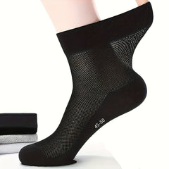Solid Summer Thin Quarter Socks Breathable Sweat-absorbing Sports Socks