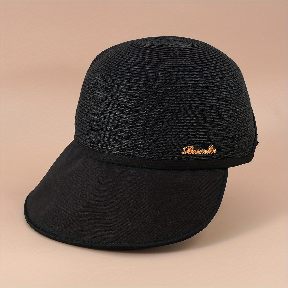 Wide Brim Sun Hat Baseball Cap with Label Patch