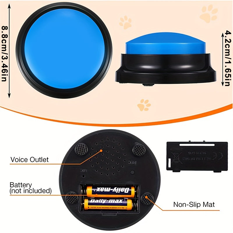 Dog & Cat Training Voice Buttons - Easy Communication & Speech Training