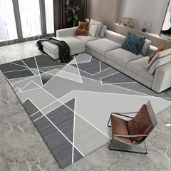 Geometric Area Rug Soft Fluffy Carpet for Living Room and Bedroom