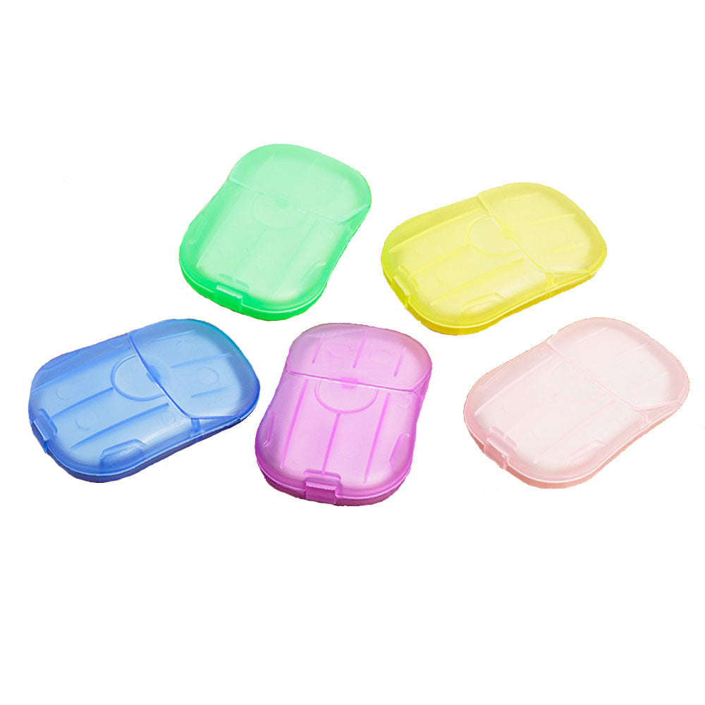 Portable Soap Flakes 10 Boxes 200pcs Travel Hand Washing Cleaning Soap