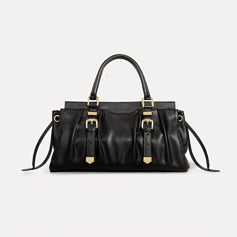 Cobbler Women's Tote Bag with Golden Tone Hardware