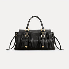 Cobbler Women's Tote Bag with Golden Tone Hardware