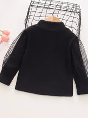 Girls' Solid Turtleneck Pullover Sweater