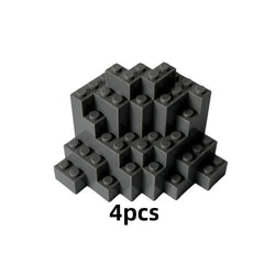 4pcs MOC Mountain & Forest Scenes with Accessories Building Blo