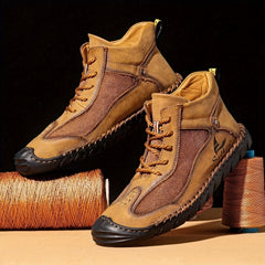 Men's High Top Chukka Boots Outdoor Non Slip Lace Up Boots