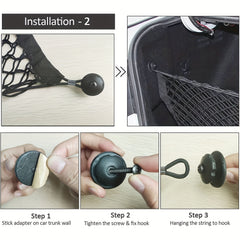 Adjustable Car Trunk Cargo Storage Organizer Net Universal SUV Car Truck