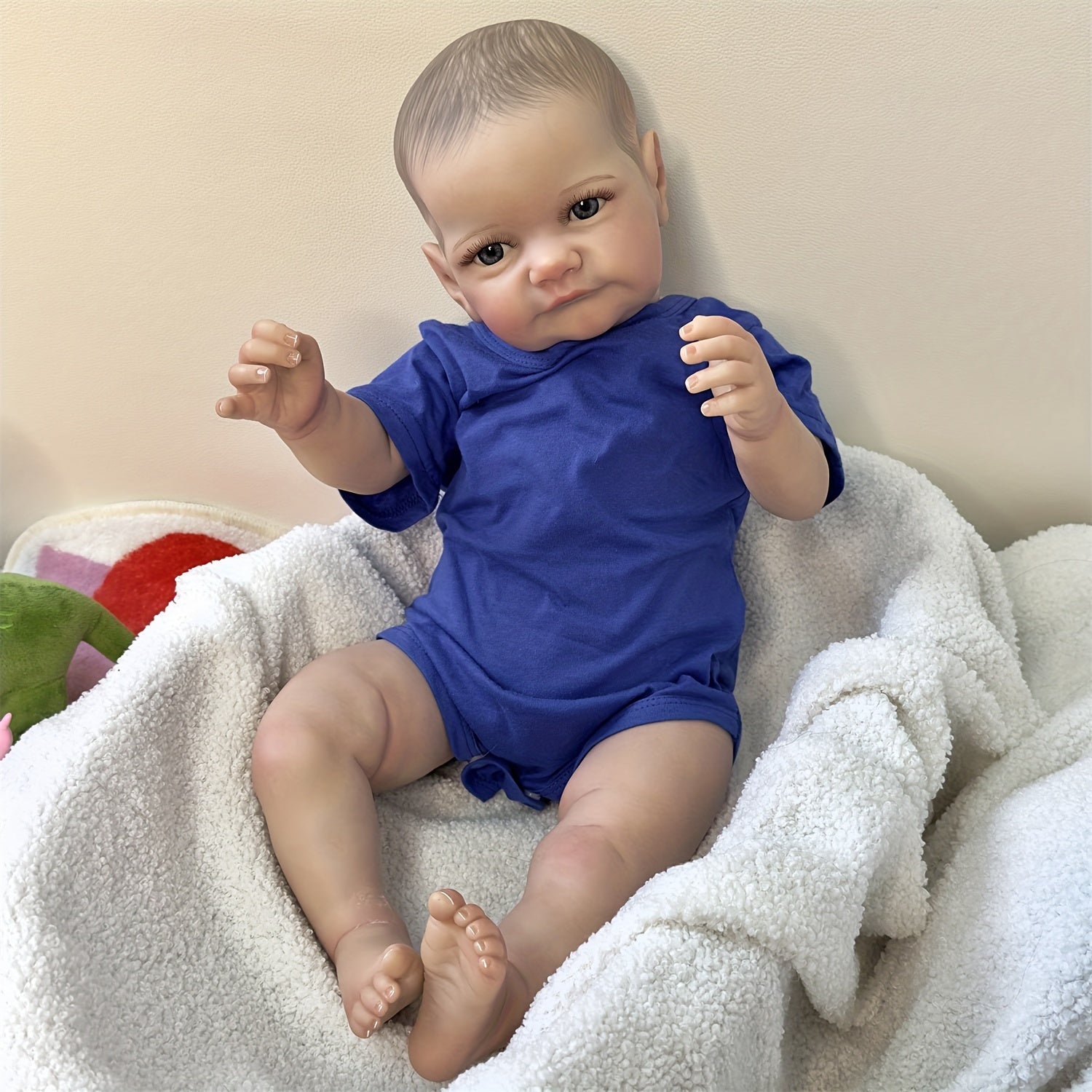 24 Inch Soft Body Toddler Boy Reborn Doll Lifelike Art