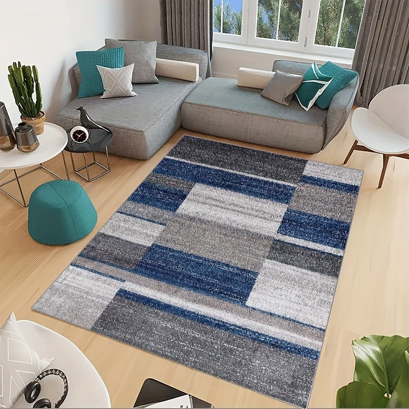 Large Flower Area Rug Abstract Carpet Easy to Maintain