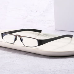 Small Frame Rectangular Reading Glasses Light Blocking HD Eyeglasses