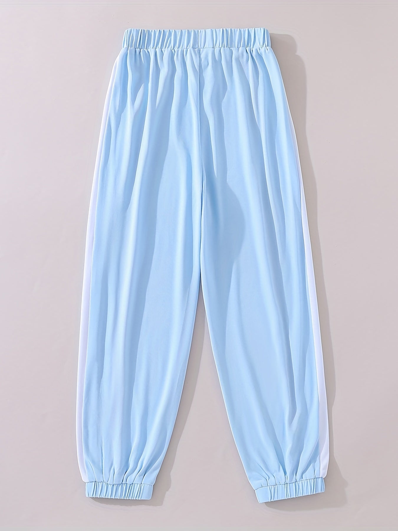 Kid Teen Girls Striped Sports Casual Active Trousers