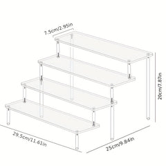 Acrylic Display Stand Perfume Organizer Transparent Mini Toy Rack