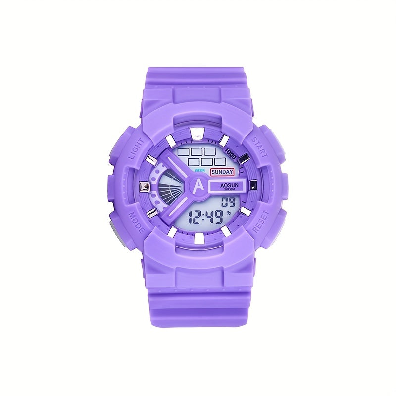 Stylist Electronic Watch With Silicone Band