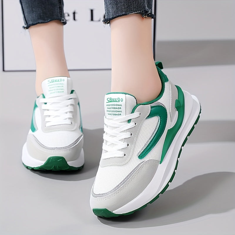 Women's Breathable Lace Up Mesh Sports Shoes
