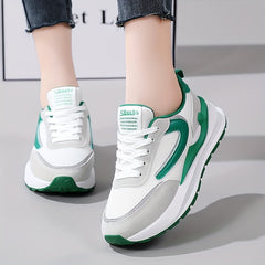 Women's Breathable Lace Up Mesh Sports Shoes