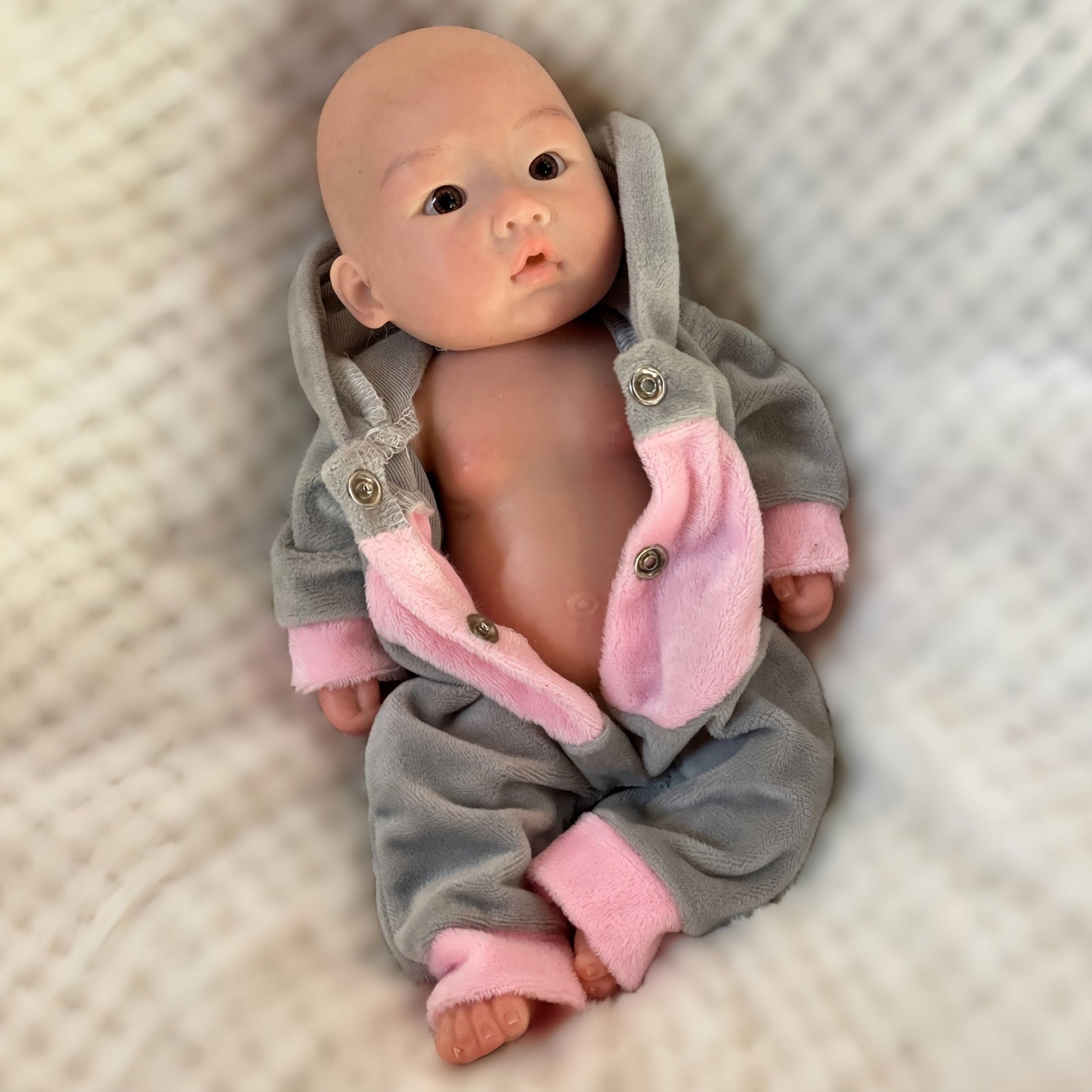 10 Inch Silicone Baby Boy Reborn Doll with Visible Veins