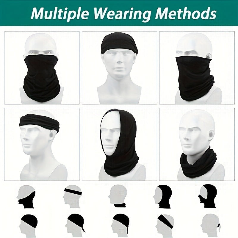 3pcs UV Neck Gaiter Balaclava Dust Protection & Ice Silk Cooling Arm Sleeves