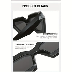 Futuristic Polygonal Cat Eye Sunglasses UV Protection