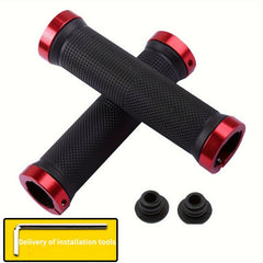 2pcs Bike Handlebar Covers Anti Slip Rubber Stripe Lock Handlebar Covers