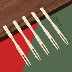 80pcs Wooden Paddle Picks Bamboo Skewers for Appetizers Cocktail Fruit Sandwich