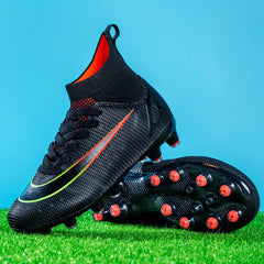 Youth Spiked Soccer Shoes Outdoor Anti Slip Lightweight Football Shoe