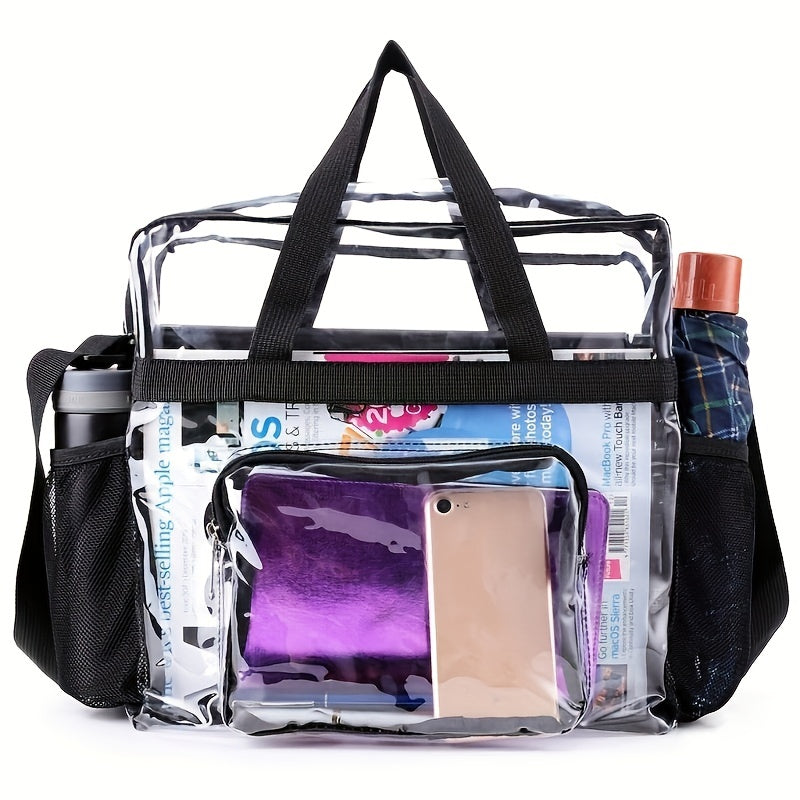 Transparent PVC Large Capacity Beach Bag Travel Bag Waterproof Wash Bag