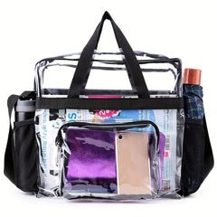 Transparent PVC Large Capacity Beach Bag Travel Bag Waterproof Wash Bag