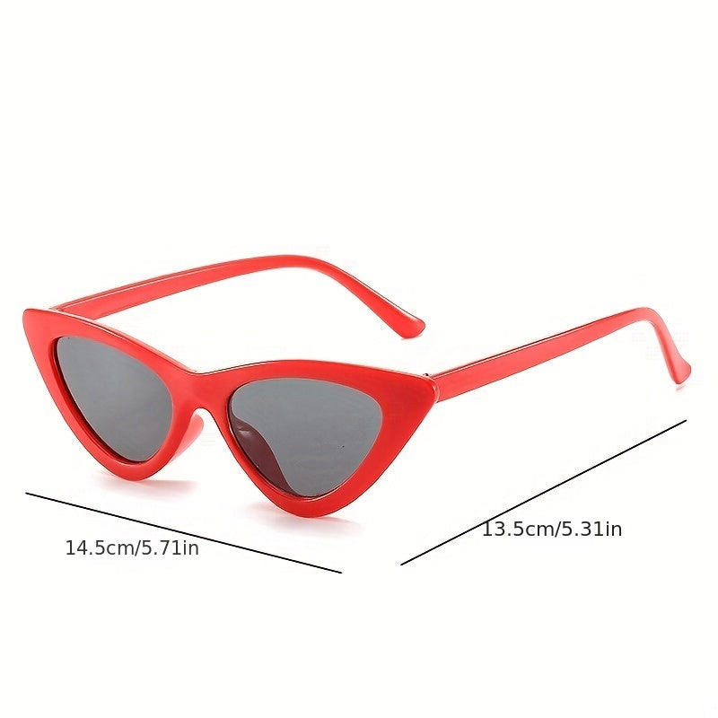 Cat Eye Sunglasses Vintage Triangle Shape UV Protection