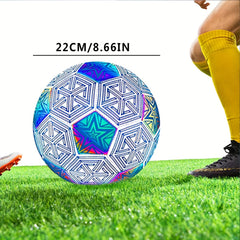 1pc No 5 Reflective Luminous Football for Training and Competition