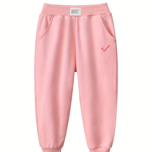 Girls' Casual Sweatpants Active Jogger Pants Toddler Kids Athletic Trousers