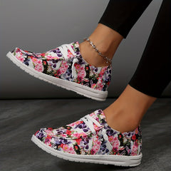 Colorful Skeleton Ghost Print Low Top Sneakers Lightweight Casual Shoes