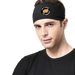 Funny Frog Wizard Print Men's Sports Headband
