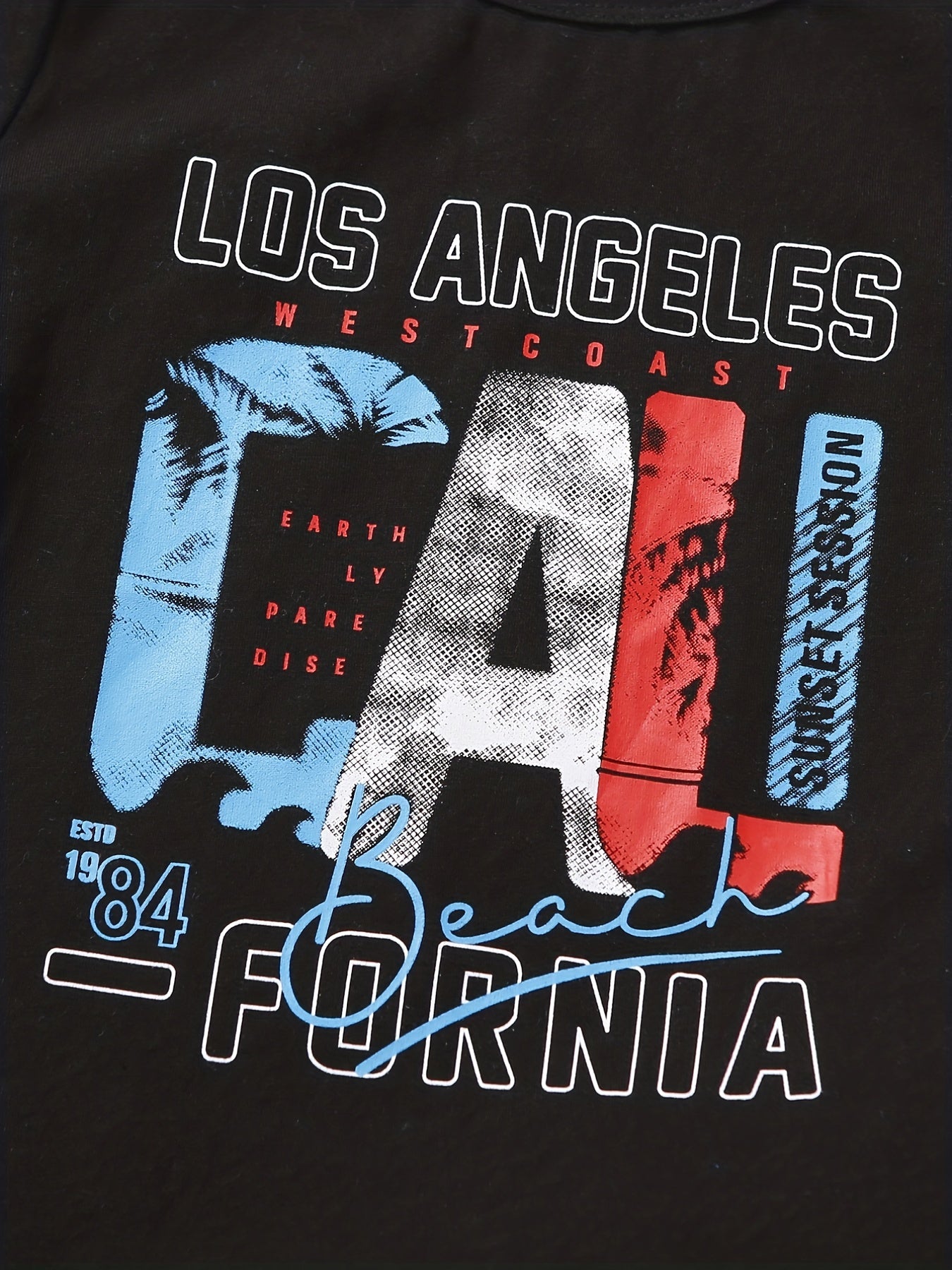 Alphabet T shirt & Denim Shorts Set for Boys Kids Summer Clothes