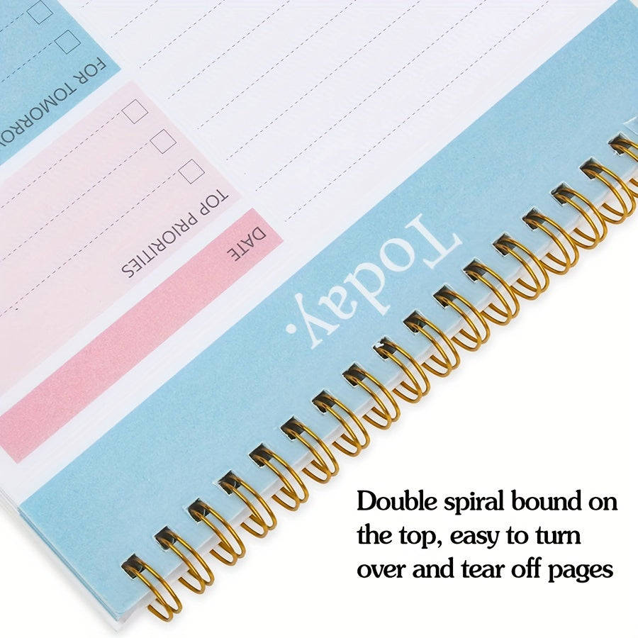 Daily Planner Notepad Undated 90 Pages Tear Off 14 X 21 Checklist