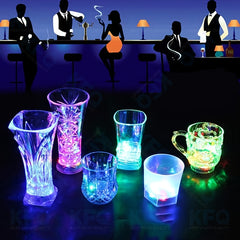 KFQ LED Wine Glasses Whiskey Cup for Parties Night Clubs Bars