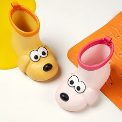 Dog Pattern Rain Boots for Kids Non Slip Waterproof Shoes