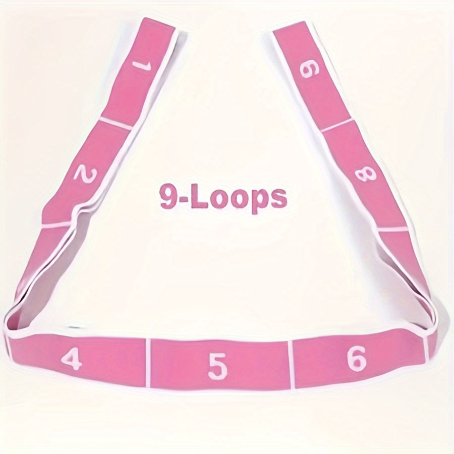 Digital Segmented Yoga Resistance Bands Elastic Fitness Stretching Band