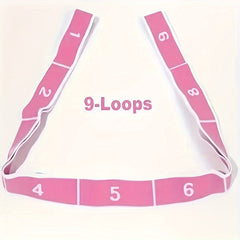 Digital Segmented Yoga Resistance Bands Elastic Fitness Stretching Band