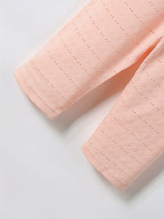 Toddler Girls' Eyelet Knit Jogger Pants for Spring Summer Fall