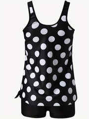 Tie Dye Tankini Set Women's Plus Two Piece Set