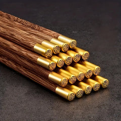 10 pairs Wooden Chopsticks Eco Friendly Portable Durable Home Outdoor