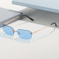 Men's Rimless Polarized Sunglasses UV Protection